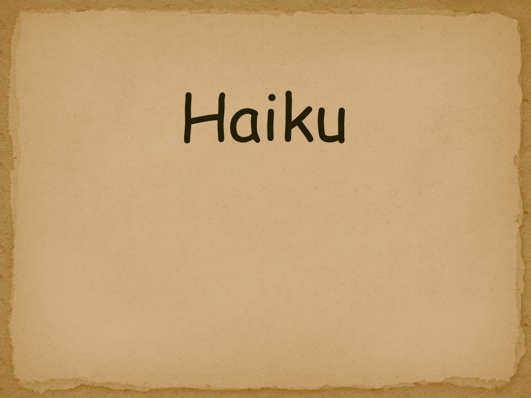 Haïku 